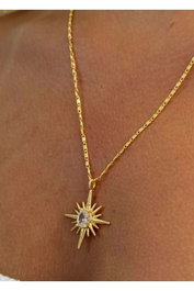Heliophilia Silver Collar de Latón Dorado de 50 cm